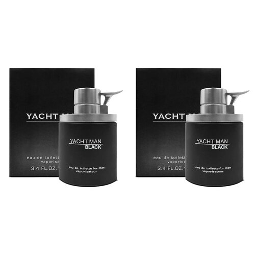 2PK Myrurgia Yacht Man Black Mens Fragrance 100ml Eau De Toilette