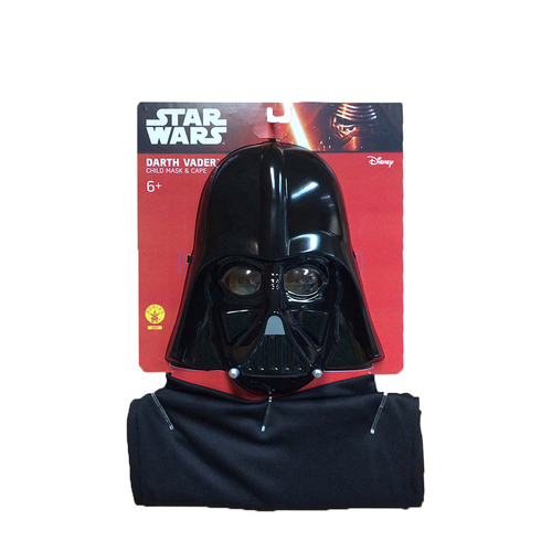 Star Wars Darth Vader 97cm Cape & Mask Child 6y+ Costume - Black