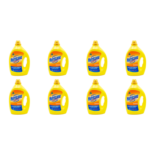 8PK Hurricane Liquid Laundry Detergent Stain Remover Lemon 2L