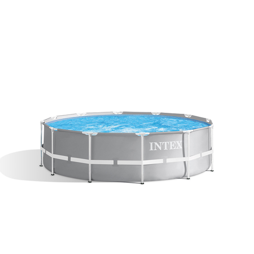 Intex 3.66mx99cm Prism Frame Premium Above Ground Pool Set - Grey