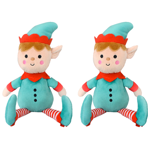 2PK Adorables Elf 23cm Christmas Plush Stuffed Soft Toy