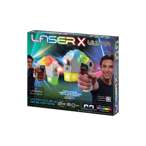 2pc Laser X Ultra Micro Double B2 Toy Blasters 6y+