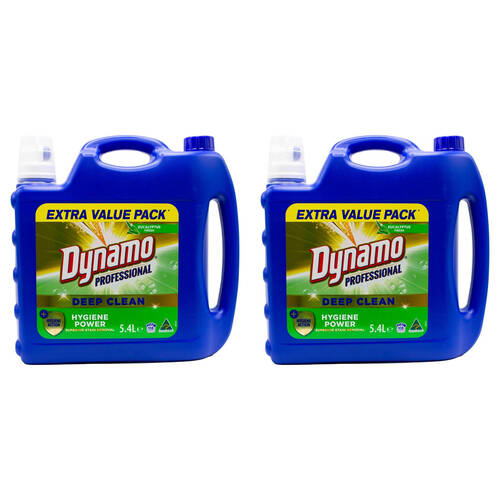 2PK Dynamo Professional Deep Clean 7 in 1 Liquid Laundry Detergent Stain Remover 5.4L