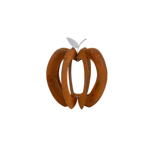 Apple Sculpture Corten Steel Medium Home/Garden Decor - Rust