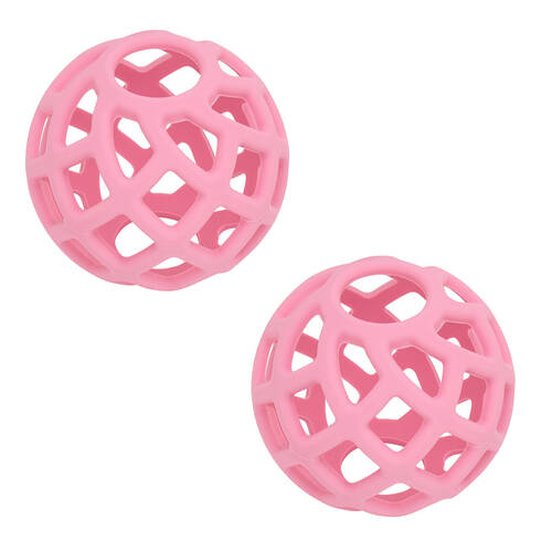 2PK Annabel Trends Silicone Ball Teether Baby Toy 8cm Pink 3m+