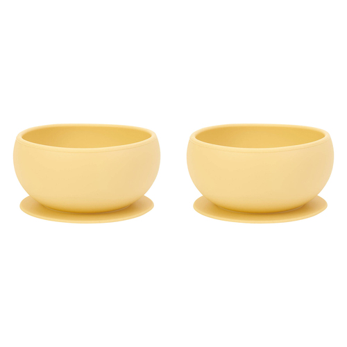 2PK Annabel Trends Silicone Suction Bowl 11.5cm - Lemon