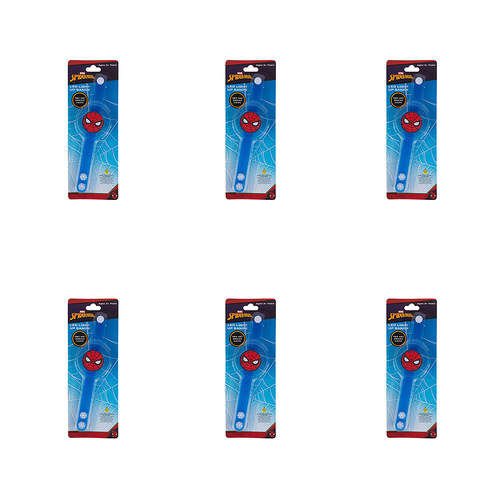 6PK Spiderman Kids/Chldren Light Up LED Band/Wristband 3y+