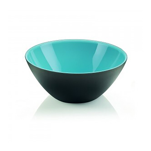 Guzzini My Fusion 25cm Plastic Bowl Food Container - Black/Blue