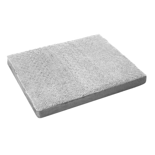 Paws & Claws 100x10cm Orthopedic Pet/Dog/Cat Suede Bed - Grey