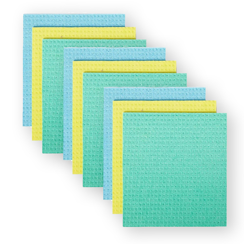 9pc Full Circle Squeeze 18x20cm Cellulose Sponge Cloths