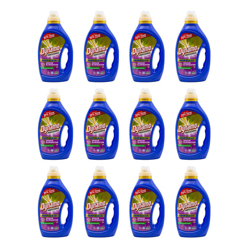 12PK Dynamo Professional Deep Clean Liquid Laundry Detergent Odour Eliminator 1L