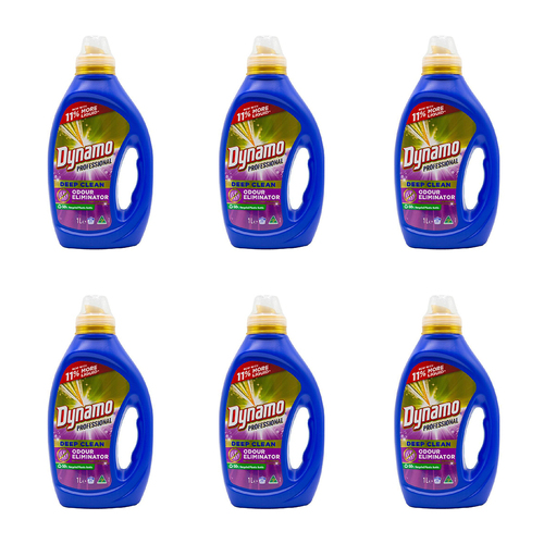 6PK Dynamo Professional Deep Clean Liquid Laundry Detergent Odour Eliminator 1L