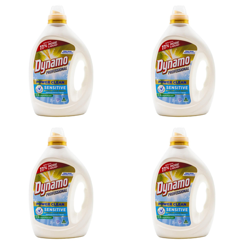 4PK Dynamo Professional Power Clean Liquid Laundry Detergent Sensitive 2L