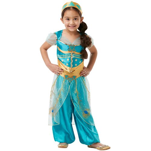 Disney Jasmine Live Action Aladdin Girls Dress Up Costume - Size 9-10 Yrs