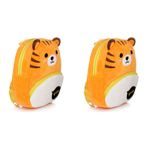 2PK Adoramals 30cm Tiger Kids/Children School Backpack