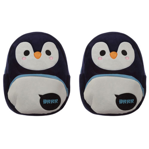 2PK Adoramals 30cm Penguin Kids/Children School Backpack