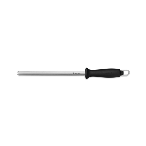 Wusthof Diamond Sharp Steel Sharpening Rod Black 23cm