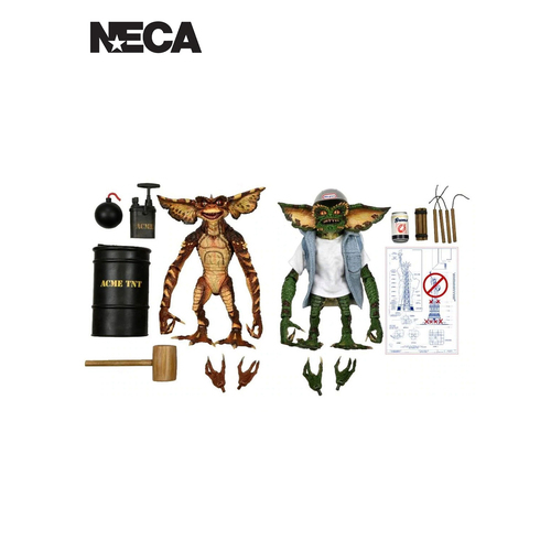 2PK Neca Gremlins Demolition Gremlin 7'' Action Figure Set Toy 14+