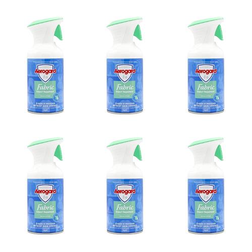 6PK Aerogard Non-Staining Fabric Insect Repellent Eucalyptus 150g