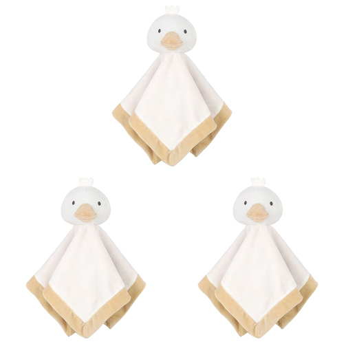 3PK Little Haven Security Goose Soft Baby Wrap Blanket 0M+