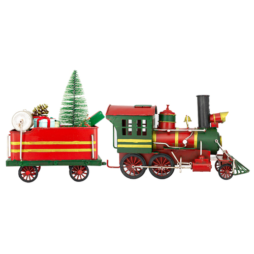 Boyle Metal Display Christmas Train & Wagon Ornament Home Decor 56cm