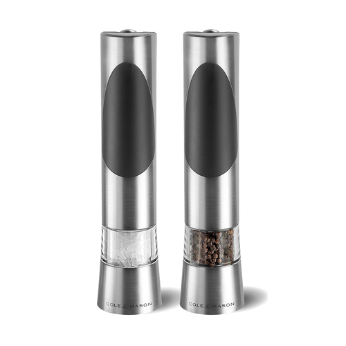 Cole & Mason Richmond Electronic Salt & Pepper Mill - Silver