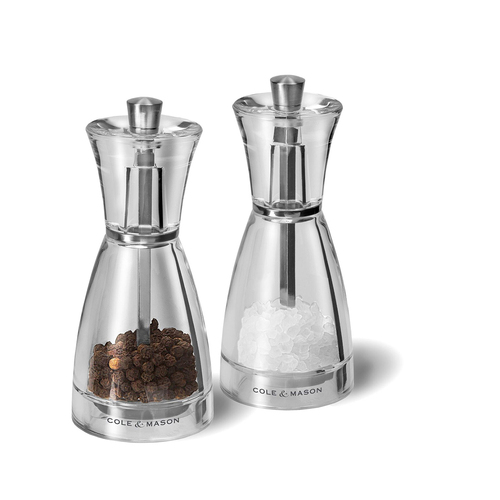 Cole & Mason Pina Acrylic Salt & Pepper Mill Gift Set