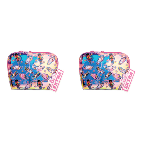 2PK Barbie Extra Range Cosmetic Bag Travel Makeup Organiser