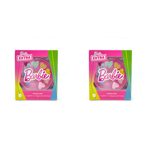 2PK Barbie Extra Range Kids/Children Lip Care Balm Set 6y+