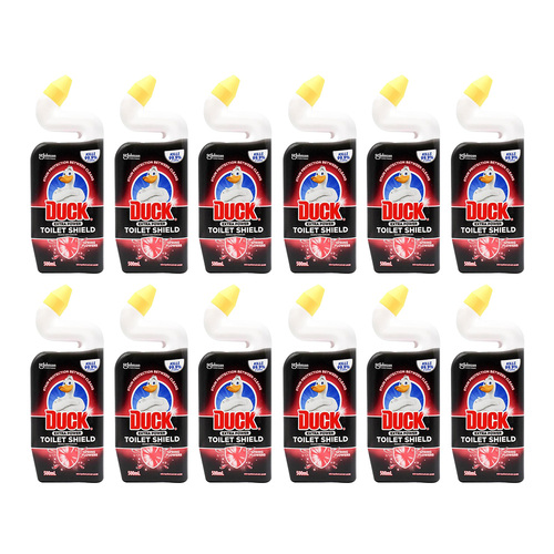 12PK Duck Extra Power Toilet Shield 500ml - Spring Flowers