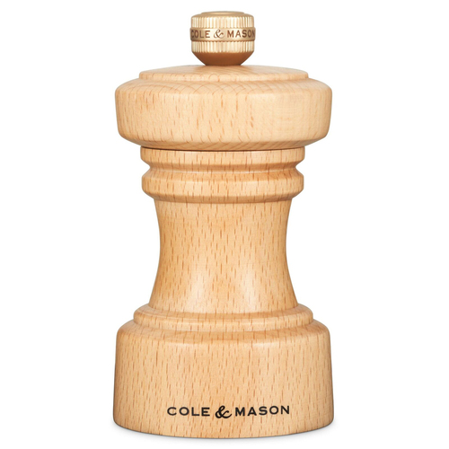 Cole & Mason Hoxton Natural Beech Wood Salt Mill 104mm