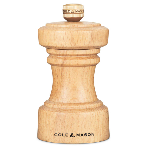 Cole & Mason Hoxton Natural Beech Wood Pepper Mill 104mm