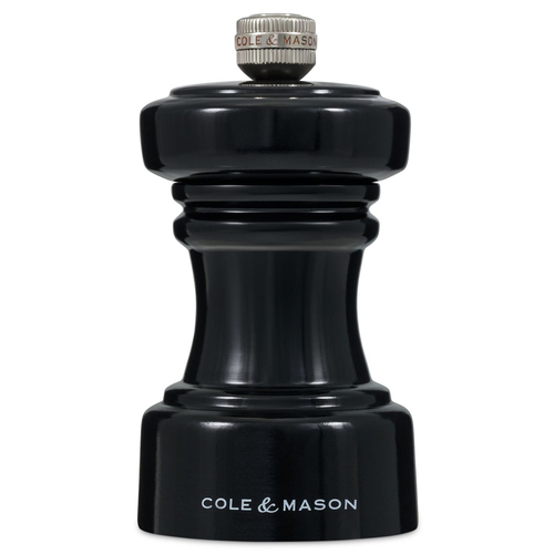 Cole & Mason Hoxton Black Gloss Pepper Mill Grinder 104mm