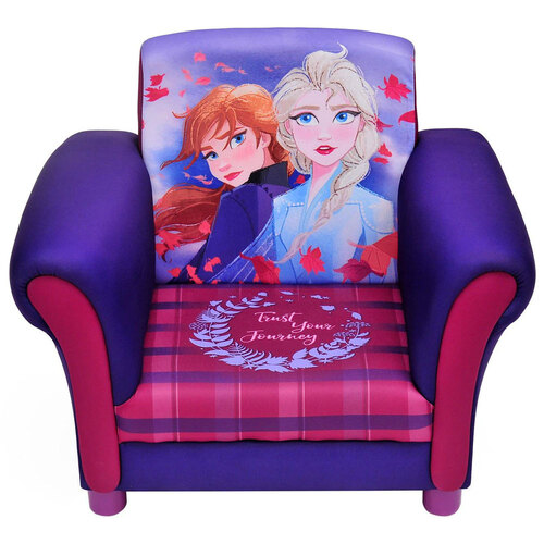 Frozen 2 Anna and Elsa Upholstered Kids/Childrens Arm Chair 3Y+