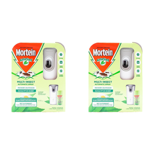 2PK Mortein Naturgard Multi-Insect Automatic Spray Eucalyptus 152g