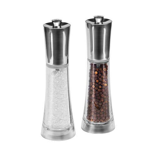 Cole & Mason Style Salt & Pepper Mill Gift Set - Clear