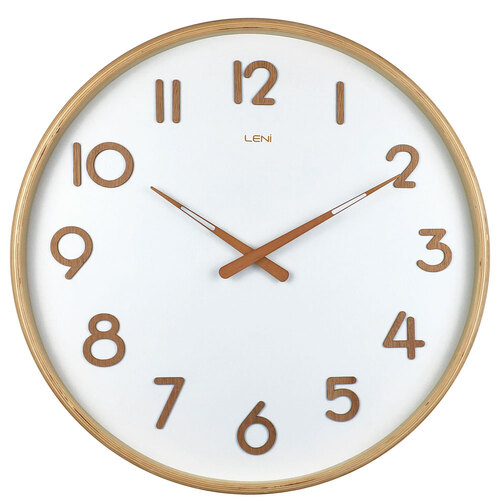 Leni Deco Large Home Wall Timepiece Clock 53cm White