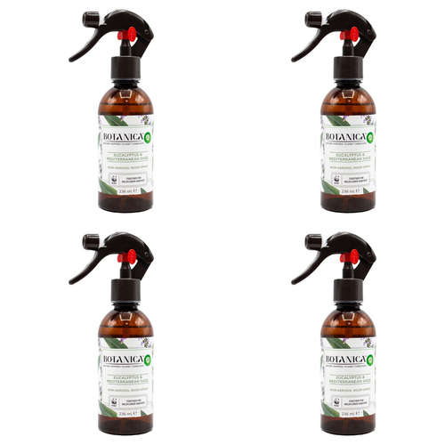 4PK Airwick Botanica 236ml Room Spray - Eucalyptus & Mediterranean Sage