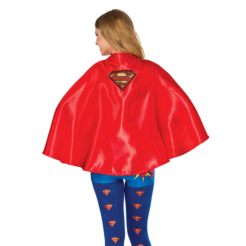 DC Comics Supergirl Satin Cape Adult Costume - Red