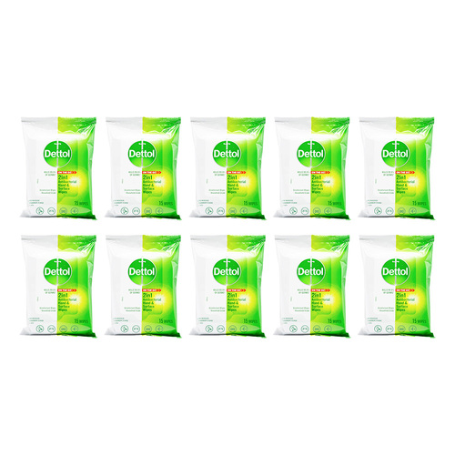 150pc Dettol Antibacterial Hand And Surface Wipes