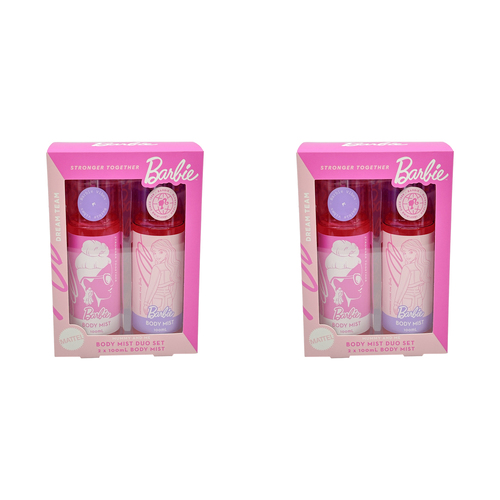 2x 2pc Barbie Mummy & Me Range Body Mist Duo Set 100ml 6y+