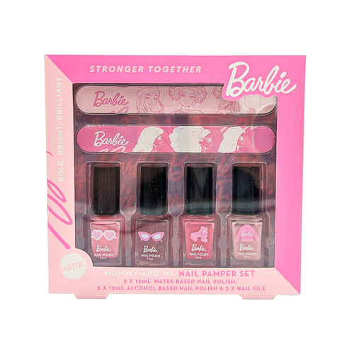 6pc Barbie Mummy & Me Range Kids Nail Pamper Set 6y+