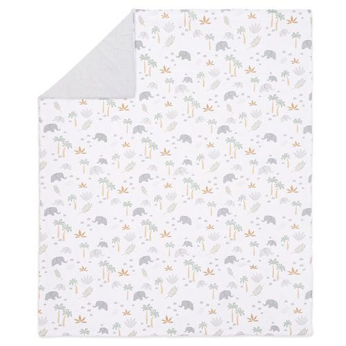 Little Haven Baby/Infant Cotton/Polyester Cot Quilt Elephant 120cm