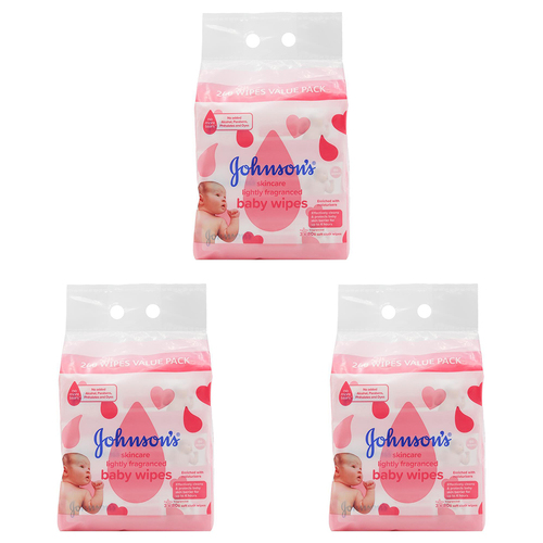 720pc Johnsons Soft Cloth Baby Wipes Lightly Fragranced