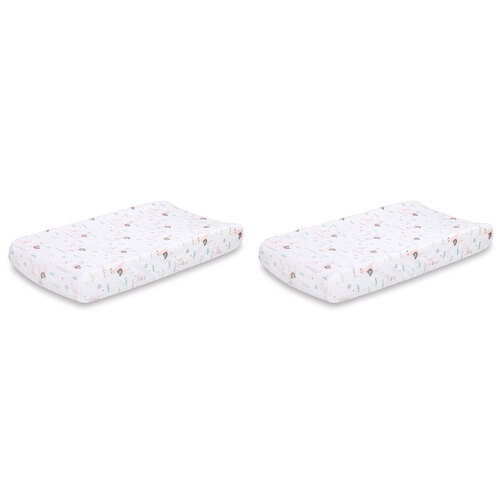 2PK Little Haven Baby/Infant Polyester Changing Pad Cover Llama Velour 88cm