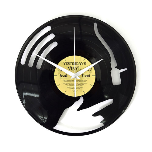 Yesterday’s Vinyl Music Lover Memorabilia Clock Disc Jockey