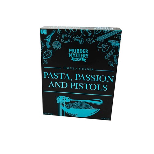 Murder Mystery Party Game Pasta Passion & Pistols Interactive Toy 18+