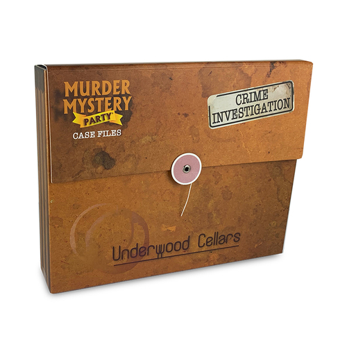 Murder Mystery Party Case Files Underwood Cellars Interactive Toy 14+