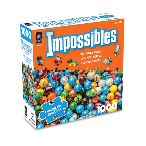 1000pc Impossibles Hasbro Losing My Marbles Puzzle Game Toy 12+