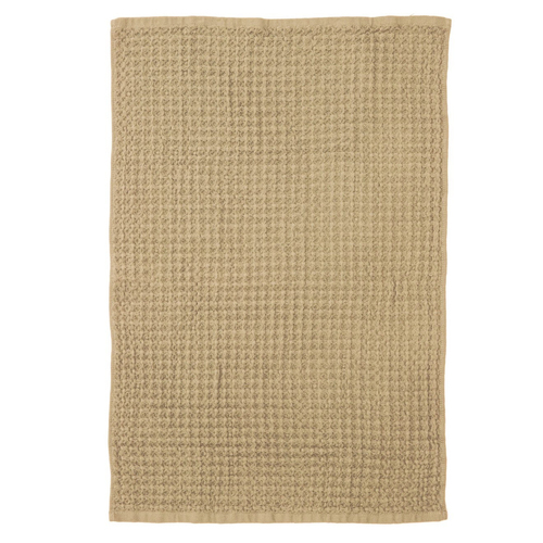 2PK Ladelle Chunky Waffle Cotton 51x79cm Kitchen Towel - Taupe